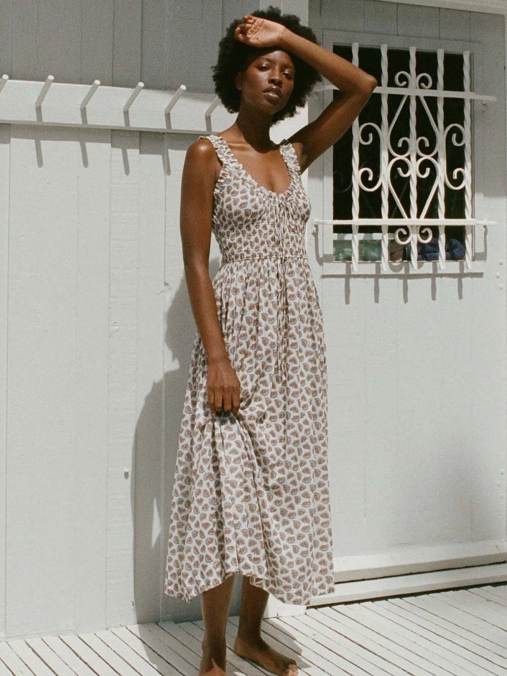 Doen Emmarette Dress Sea Salt Bedford Paisley